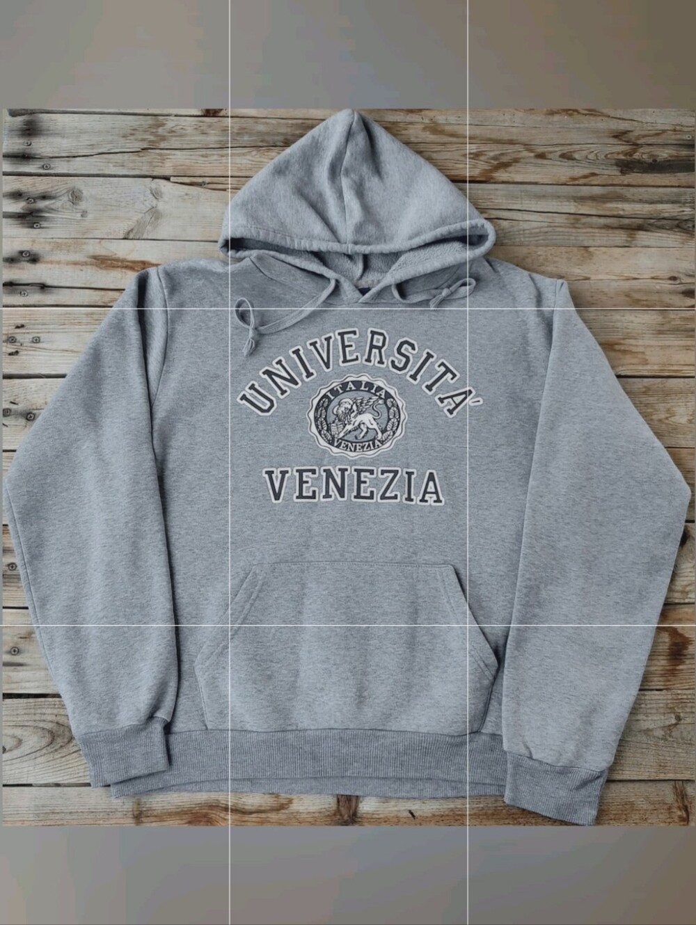 vintage 90's UNIVERSITA of VENEZIA Italy hoodie Men's size XL